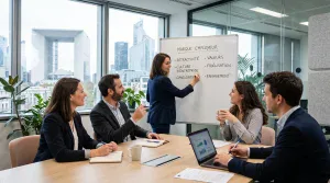 Réunion d’équipe sur la marque employeur